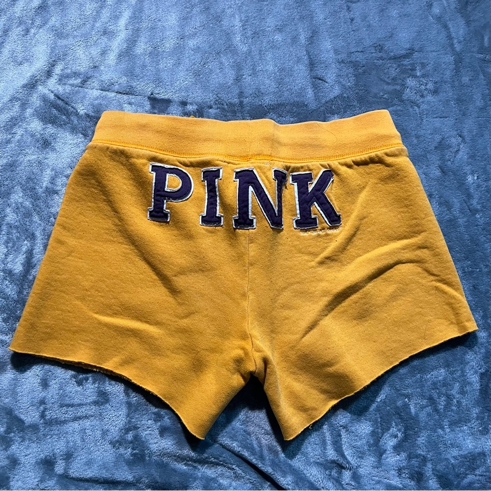 Yellow PINK Logo Shorts